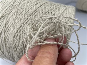 Setalino - silke / hør garn i smuk pelican, 100 gram